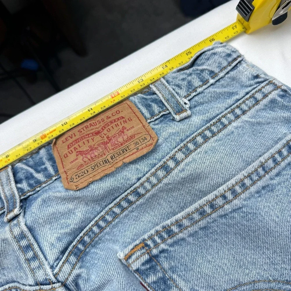 Levis 550 Special Reserve Jeans Mens 36x34 Blue Light Wash Relaxed Tapered Denim